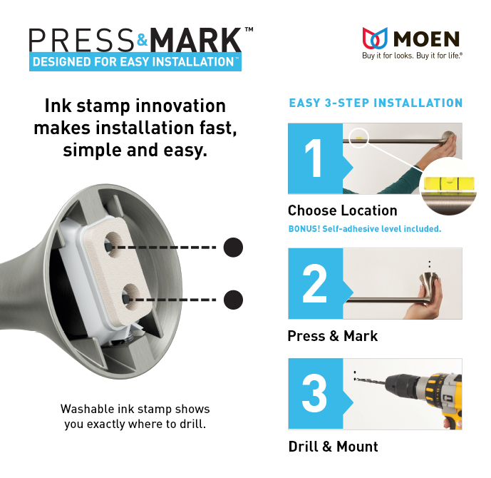 Shop The Home Depot for MOEN Press and Mark